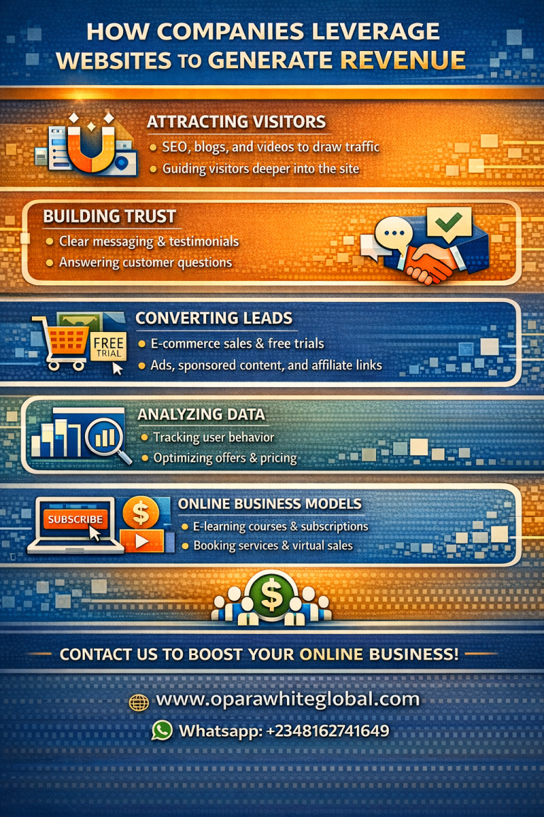 Read more about the article How companies leverage websites to generate revenue
